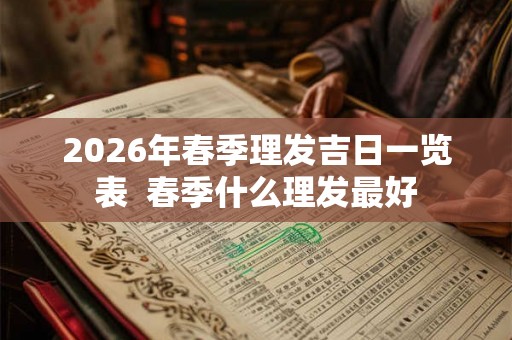 2026年春季理发吉日一览表  春季什么理发最好
