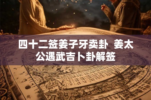 四十二签姜子牙卖卦  姜太公遇武吉卜卦解签