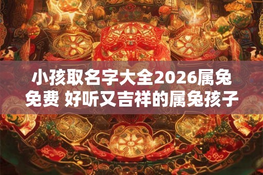 小孩取名字大全2026属兔免费 好听又吉祥的属兔孩子名字 小孩取名字大全2026属兔免费 好听又吉祥的属兔孩子名字