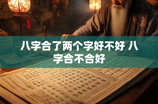 八字合了两个字好不好 八字合不合好