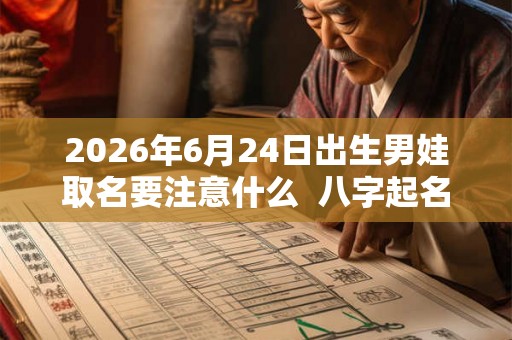 2026年6月24日出生男娃取名要注意什么 八字起名的禁忌 2026年6月24日出生男娃取名要注意什么 八字起名的禁忌