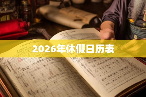 2026年休假日历表 2026年休假日历表