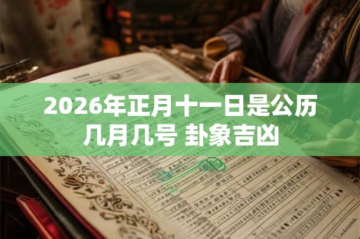 2026年正月十一日是公历几月几号 卦象吉凶