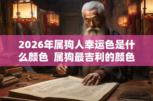 2026年属狗人幸运色是什么颜色  属狗最吉利的颜色