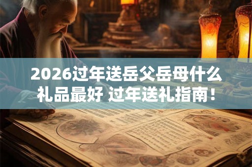 2026过年送岳父岳母什么礼品最好 过年送礼指南! 2026过年送岳父岳母什么礼品最好 过年送礼指南!