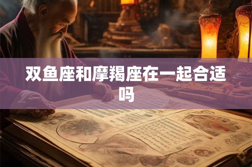 双鱼座和摩羯座在一起合适吗