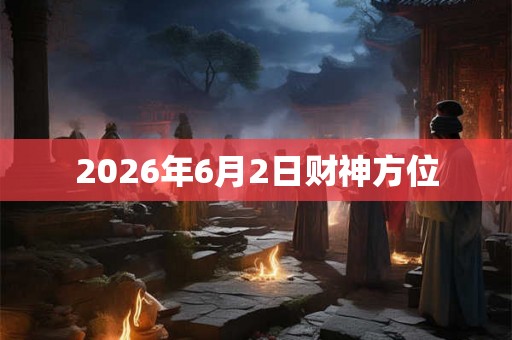 2026年6月2日财神方位