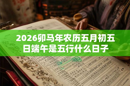 2026卯马年农历五月初五日端午是五行什么日子
