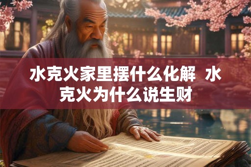 水克火家里摆什么化解  水克火为什么说生财