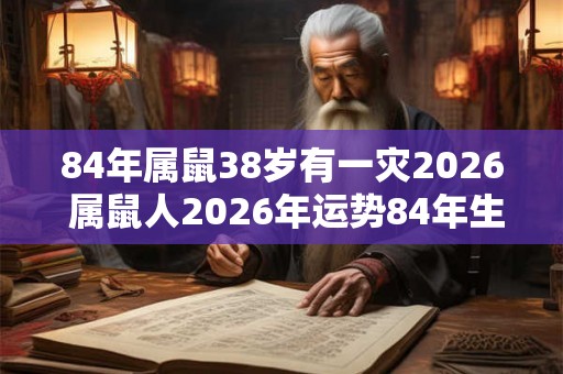 84年属鼠38岁有一灾2026 属鼠人2026年运势84年生 84年属鼠38岁有一灾2026 属鼠人2026年运势84年生