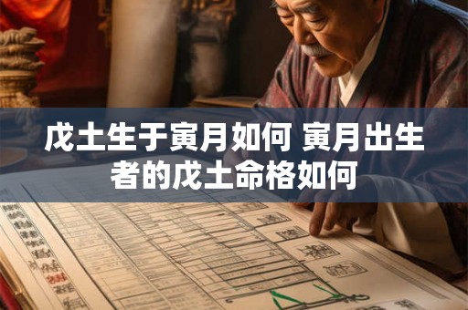 戊土生于寅月如何 寅月出生者的戊土命格如何