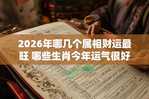 2026年哪几个属相财运最旺 哪些生肖今年运气很好
