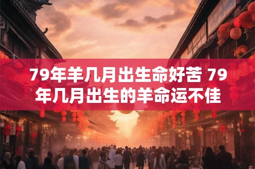 79年羊几月出生命好苦 79年几月出生的羊命运不佳