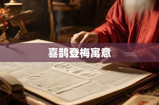 喜鹊登梅寓意 喜鹊登梅寓意