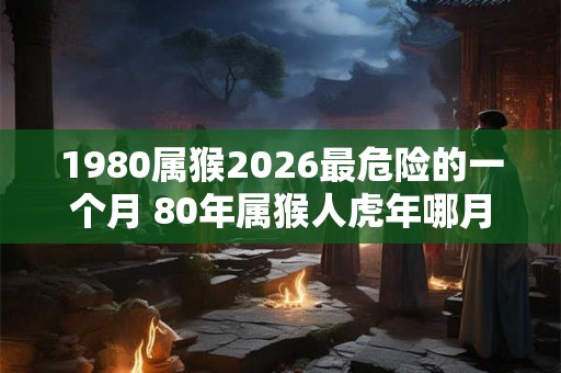 1980属猴2026最危险的一个月 80年属猴人虎年哪月危险