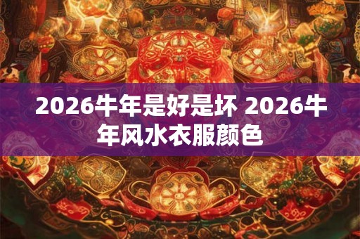 2026牛年是好是坏 2026牛年风水衣服颜色