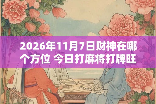 2026年11月7日财神在哪个方位 今日打麻将打牌旺运方位