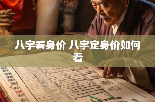 八字看身价 八字定身价如何看
