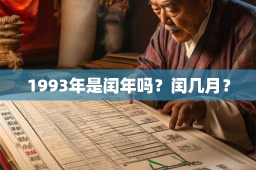 1993年是闰年吗？闰几月？