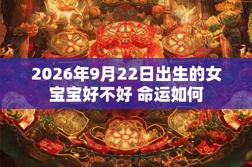 2026年9月22日出生的女宝宝好不好 命运如何 2026年9月22日出生的女宝宝好不好 命运如何