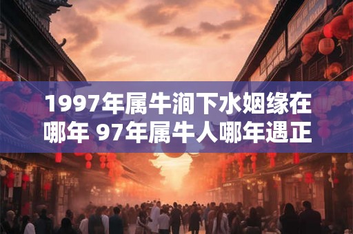 1997年属牛涧下水姻缘在哪年 97年属牛人哪年遇正缘