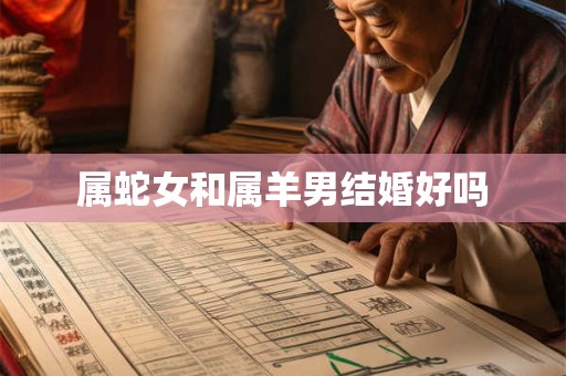 属蛇女和属羊男结婚好吗