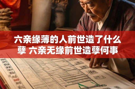 六亲缘薄的人前世造了什么孽 六亲无缘前世造孽何事