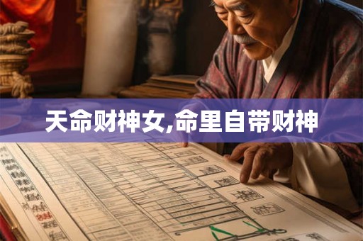 天命财神女,命里自带财神