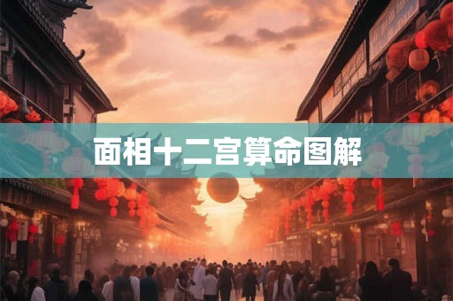 面相十二宫算命图解 面相十二宫算命图解