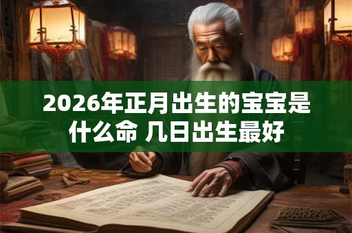 2026年正月出生的宝宝是什么命 几日出生最好