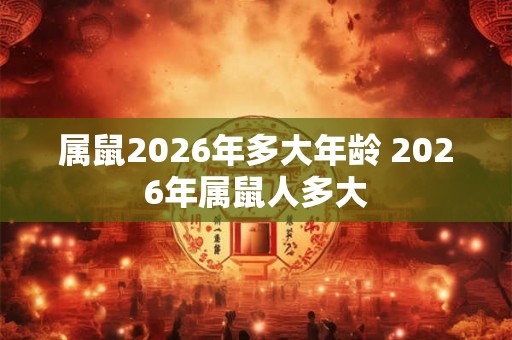 属鼠2026年多大年龄 2026年属鼠人多大