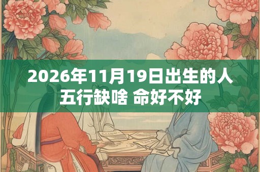 2026年11月19日出生的人五行缺啥 命好不好 2026年11月19日出生的人五行缺啥 命好不好