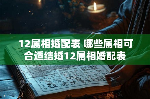 12属相婚配表 哪些属相可合适结婚12属相婚配表 12属相婚配表 哪些属相可合适结婚12属相婚配表