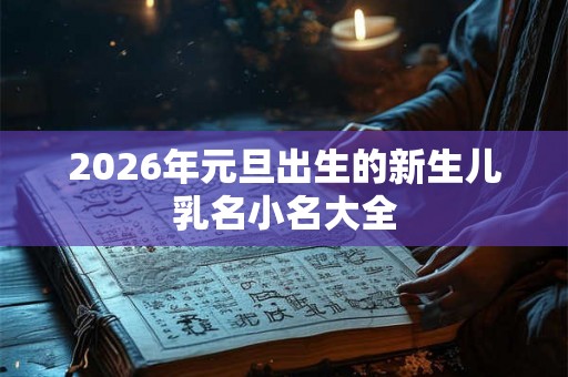 2026年元旦出生的新生儿乳名小名大全