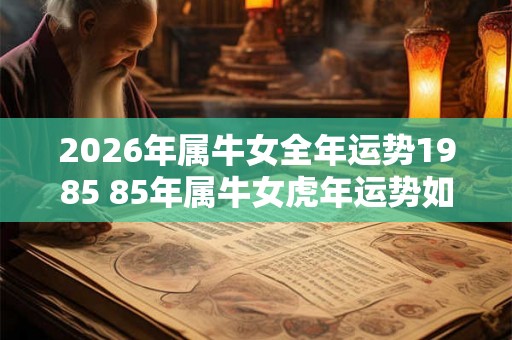 2026年属牛女全年运势1985 85年属牛女虎年运势如何