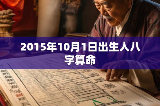2015年10月1日出生人八字算命