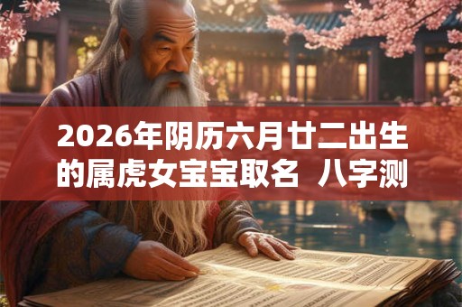 2026年阴历六月廿二出生的属虎女宝宝取名  八字测算