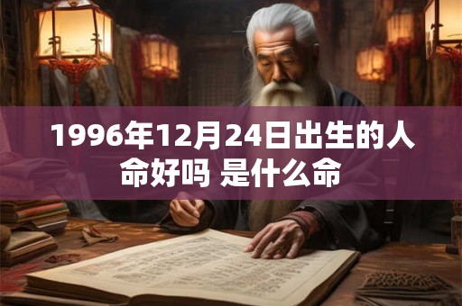 1996年12月24日出生的人命好吗 是什么命