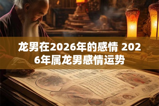 龙男在2026年的感情 2026年属龙男感情运势 龙男在2026年的感情 2026年属龙男感情运势