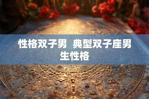 性格双子男  典型双子座男生性格