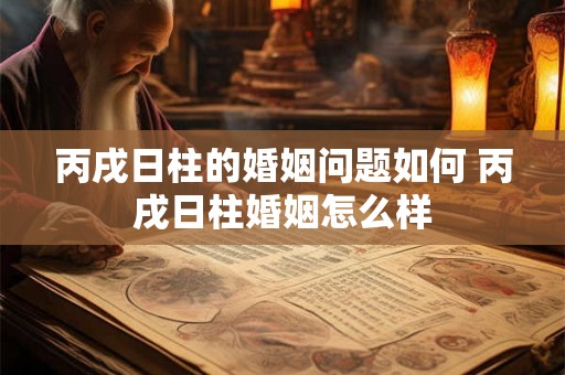 丙戌日柱的婚姻问题如何 丙戌日柱婚姻怎么样