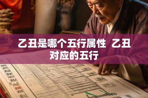 乙丑是哪个五行属性  乙丑对应的五行