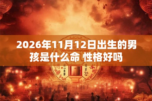 2026年11月12日出生的男孩是什么命 性格好吗 2026年11月12日出生的男孩是什么命 性格好吗