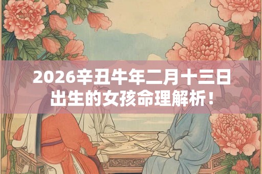 2026辛丑牛年二月十三日出生的女孩命理解析！