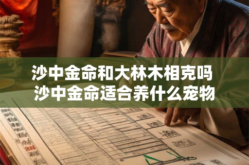 沙中金命和大林木相克吗 沙中金命适合养什么宠物