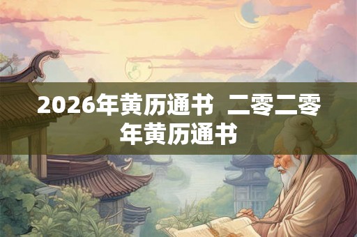 2026年黄历通书 二零二零年黄历通书 2026年黄历通书 二零二零年黄历通书