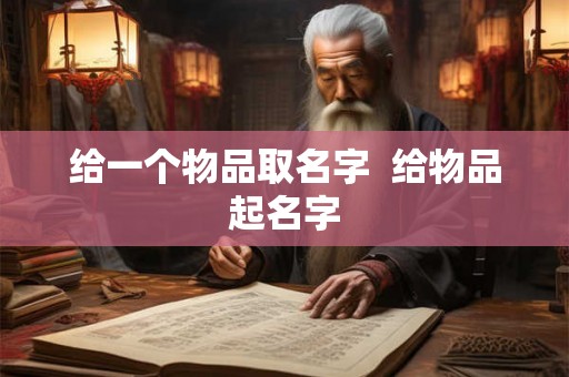 给一个物品取名字  给物品起名字