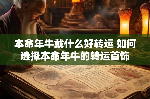 本命年牛戴什么好转运 如何选择本命年牛的转运首饰