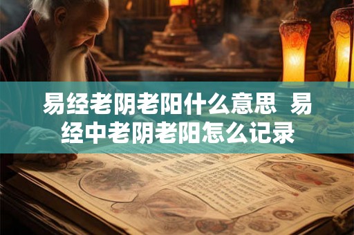 易经老阴老阳什么意思 易经中老阴老阳怎么记录 易经老阴老阳什么意思 易经中老阴老阳怎么记录