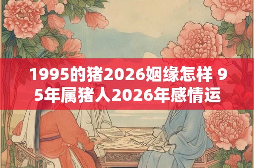 1995的猪2026姻缘怎样 95年属猪人2026年感情运